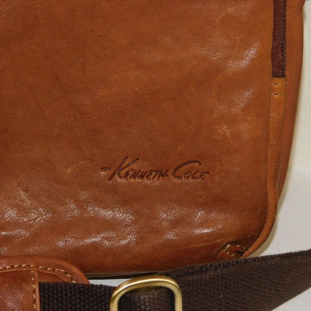 Kenneth Cole Leather Laptop Computer Business Briefcase Bag